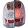 ANZO USA Tail Light Assembly LED Rectangular Clear Set Of 2 - 311041