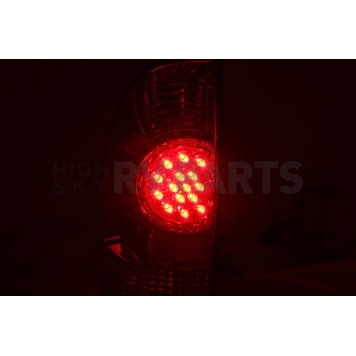 ANZO USA Tail Light Assembly LED Rectangular Clear Set Of 2 - 311041-3