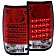 ANZO USA Tail Light Assembly LED Rectangular Clear/ Red Set Of 2 - 311043