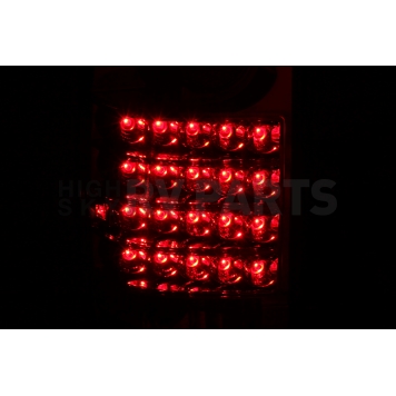 ANZO USA Tail Light Assembly LED Rectangular Clear/ Red Set Of 2 - 311043-3