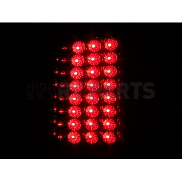 ANZO USA Tail Light Assembly LED Rectangular Clear/ Red Set Of 2 - 311050-2