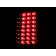 ANZO USA Tail Light Assembly LED Rectangular Clear/ Red Set Of 2 - 311050