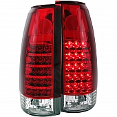 ANZO USA Tail Light Assembly LED&nbsp;Rectangular&nbsp;Clear/ Red&nbsp;Set Of 2 - 311057