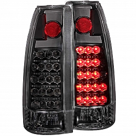 ANZO USA Tail Light Assembly LED&nbsp;Rectangular&nbsp;Clear&nbsp;Set Of 2 - 311059