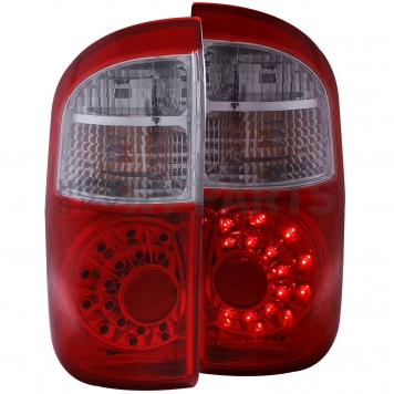 ANZO USA Tail Light Assembly LED Rectangular Clear/ Red Set Of 2 - 311060