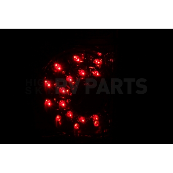 ANZO USA Tail Light Assembly LED Rectangular Clear/ Red Set Of 2 - 311060-3