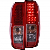ANZO USA Tail Light Assembly LED&nbsp;Rectangular&nbsp;Clear/ Red&nbsp;Set Of 2 - 311071