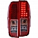 ANZO USA Tail Light Assembly LED Rectangular Clear/ Red Set Of 2 - 311071