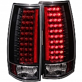 ANZO USA Tail Light Assembly LED&nbsp;Rectangular&nbsp;Clear&nbsp;Set Of 2 - 311084