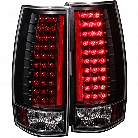 ANZO USA Tail Light Assembly LED&nbsp;Rectangular&nbsp;Clear&nbsp;Set Of 2 - 311084