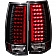 ANZO USA Tail Light Assembly LED Rectangular Clear Set Of 2 - 311084