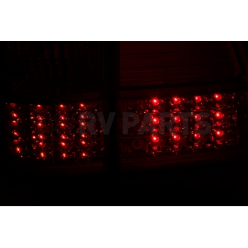 ANZO USA Tail Light Assembly LED Stock Clear/ Red Set Of 2 - 311094-3