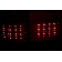 ANZO USA Tail Light Assembly LED Stock Clear/ Red Set Of 2 - 311094