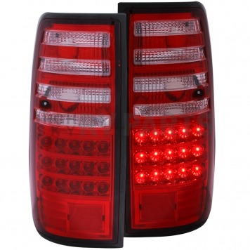ANZO USA Tail Light Assembly LED Rectangular Clear/ Red Set Of 2 - 311095