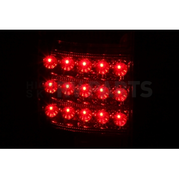 ANZO USA Tail Light Assembly LED Rectangular Clear/ Red Set Of 2 - 311095-3