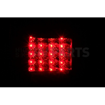 ANZO USA Tail Light Assembly LED Rectangular Clear Set Of 2 - 311099-3