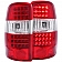 ANZO USA Tail Light Assembly LED Rectangular Clear/ Red Set Of 2 - 311100