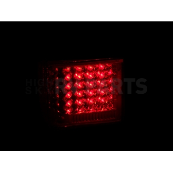 ANZO USA Tail Light Assembly LED Trapezoid Clear/ Red Set Of 2 - 311108-3