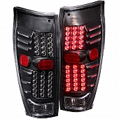 ANZO USA Tail Light Assembly LED&nbsp;Rectangular&nbsp;Clear&nbsp;Set Of 2 - 311115