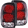 ANZO USA Tail Light Assembly LED Rectangular Clear/ Red Set Of 2 - 311116