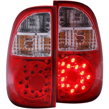 ANZO USA Tail Light Assembly LED Rectangular Clear/ Red Set Of 2 - 311117
