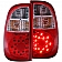 ANZO USA Tail Light Assembly LED Rectangular Clear/ Red Set Of 2 - 311117