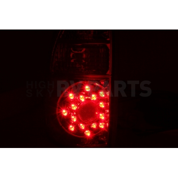 ANZO USA Tail Light Assembly LED Rectangular Clear/ Red Set Of 2 - 311117-3