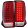 ANZO USA Tail Light Assembly LED Rectangular Clear/ Red Set Of 2 - 311120