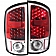 ANZO USA Tail Light Assembly LED Rectangular Clear/ Red Set Of 2 - 311133