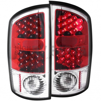 ANZO USA Tail Light Assembly LED Rectangular Clear/ Red Set Of 2 - 311133-1