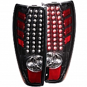 ANZO USA Tail Light Assembly LED&nbsp;Rectangular&nbsp;Clear/ Red&nbsp;Set Of 2 - 311136
