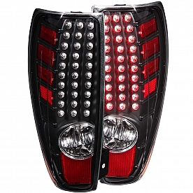 ANZO USA Tail Light Assembly LED&nbsp;Rectangular&nbsp;Clear/ Red&nbsp;Set Of 2 - 311136