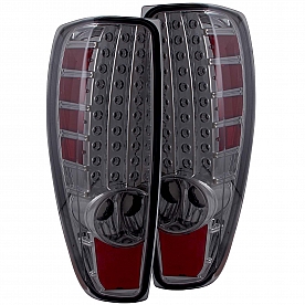 ANZO USA Tail Light Assembly LED&nbsp;Rectangular&nbsp;Red Smoke&nbsp;Set Of 2 - 311137