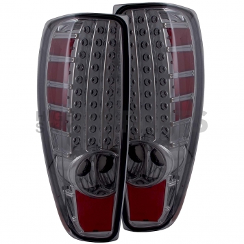 ANZO USA Tail Light Assembly LED Rectangular Red Smoke Set Of 2 - 311137