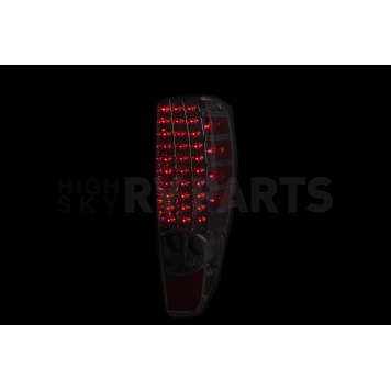 ANZO USA Tail Light Assembly LED Rectangular Red Smoke Set Of 2 - 311137-3