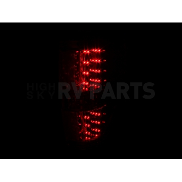 ANZO USA Tail Light Assembly LED Trapezoid Clear/ Red Set Of 2 - 311139-3