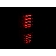 ANZO USA Tail Light Assembly LED Trapezoid Clear/ Red Set Of 2 - 311139