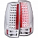 ANZO USA Tail Light Assembly LED Rectangular Clear/ Red Set Of 2 - 311141