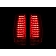 ANZO USA Tail Light Assembly LED Rectangular Clear/ Red Set Of 2 - 311141