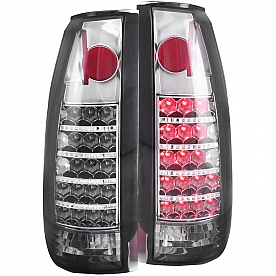 ANZO USA Tail Light Assembly LED&nbsp;Rectangular&nbsp;Smoke&nbsp;Set Of 2 - 311158