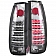 ANZO USA Tail Light Assembly LED Rectangular Smoke Set Of 2 - 311158