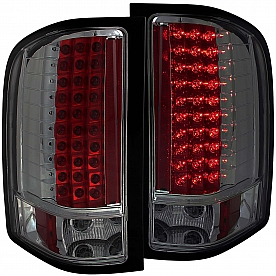 ANZO USA Tail Light Assembly LED&nbsp;Rectangular&nbsp;Smoke&nbsp;Set Of 2 - 311159