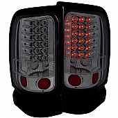 ANZO USA Tail Light Assembly LED&nbsp;Rectangular&nbsp;Smoke&nbsp;Set Of 2 - 311168