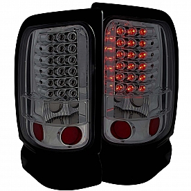 ANZO USA Tail Light Assembly LED&nbsp;Rectangular&nbsp;Smoke&nbsp;Set Of 2 - 311168