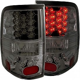ANZO USA Tail Light Assembly LED&nbsp;Rectangular&nbsp;Smoke&nbsp;Set Of 2 - 311171