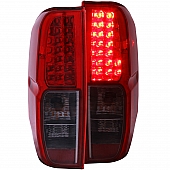 ANZO USA Tail Light Assembly LED&nbsp;Rectangular&nbsp;Red Smoke&nbsp;Set Of 2 - 311174
