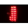 ANZO USA Tail Light Assembly LED Rectangular Red Smoke Set Of 2 - 311174