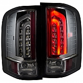 ANZO USA Tail Light Assembly LED&nbsp;Rectangular&nbsp;Smoke&nbsp;Set Of 2 - 311226