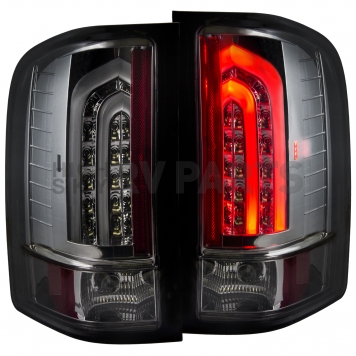 ANZO USA Tail Light Assembly LED Rectangular Smoke Set Of 2 - 311226