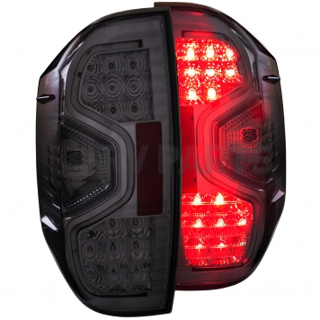 ANZO USA Tail Light Assembly LED Trapezoid Smoke Set Of 2 - 311234